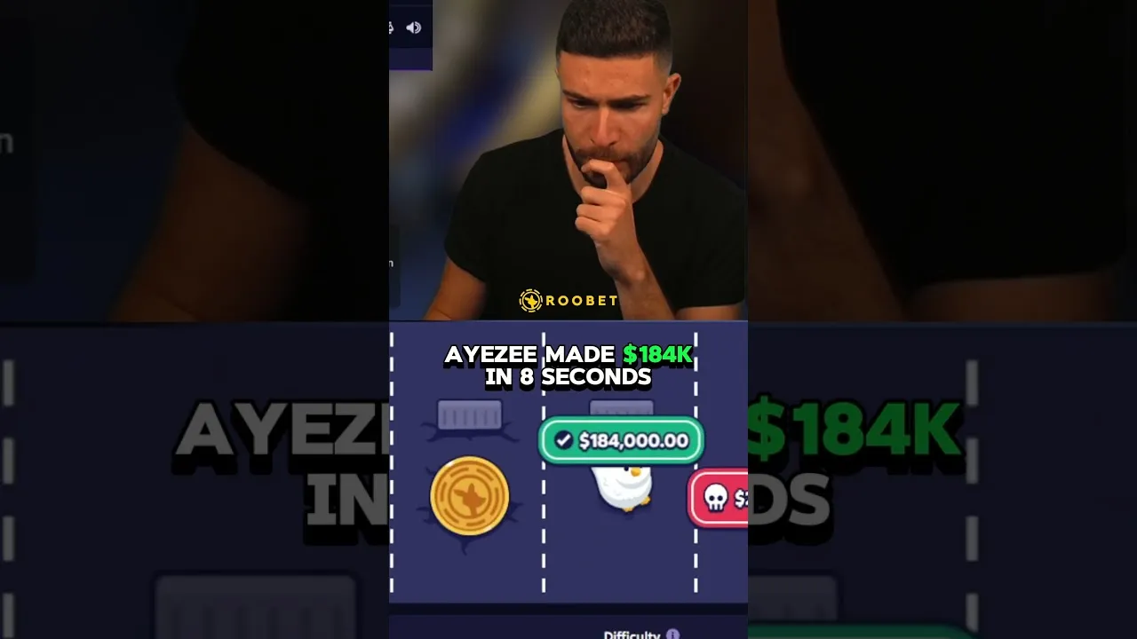 Roobet Crash: AYEZEE Turns $1K into $184K in 8 Seconds!