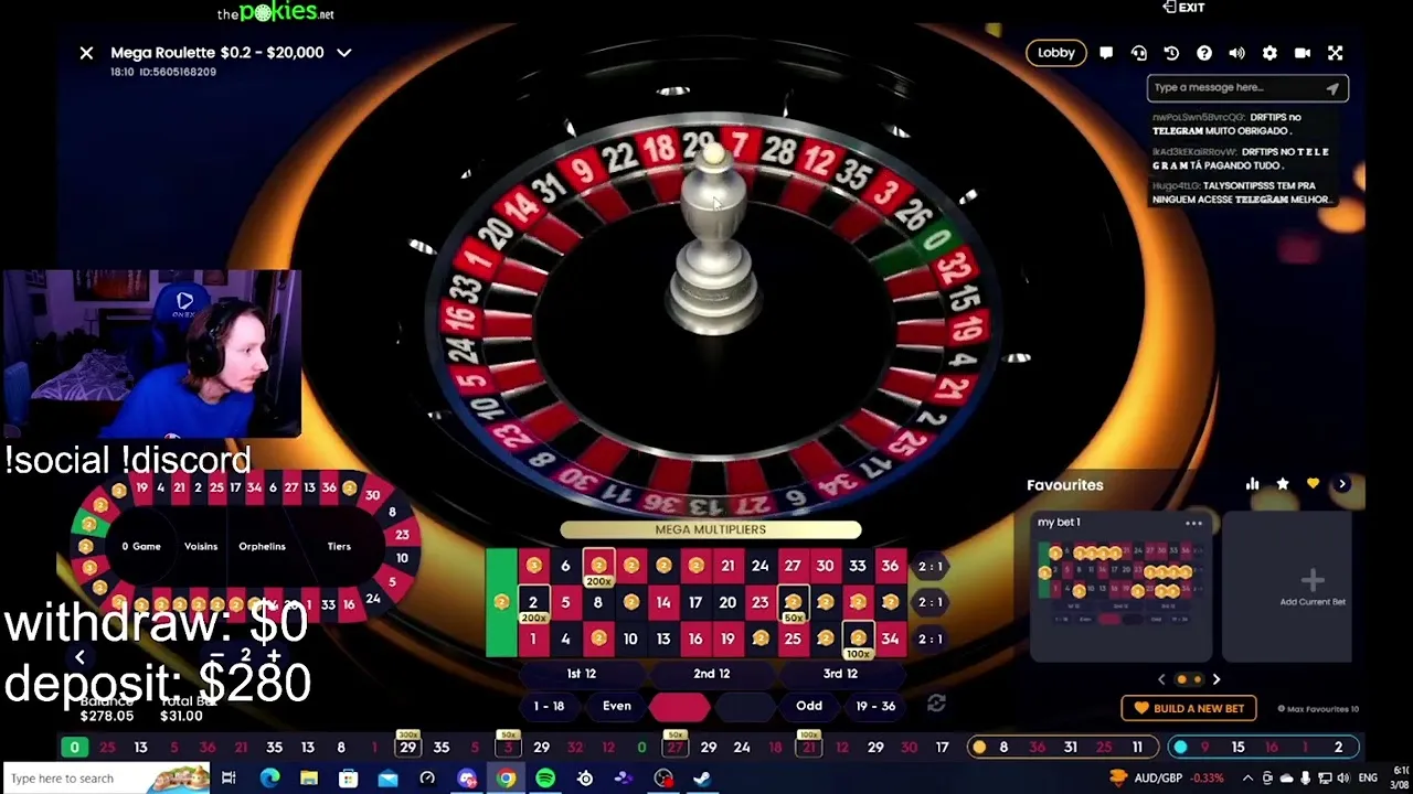 Mega Roulette 200x Live Casino: Lucky 9 Hits!