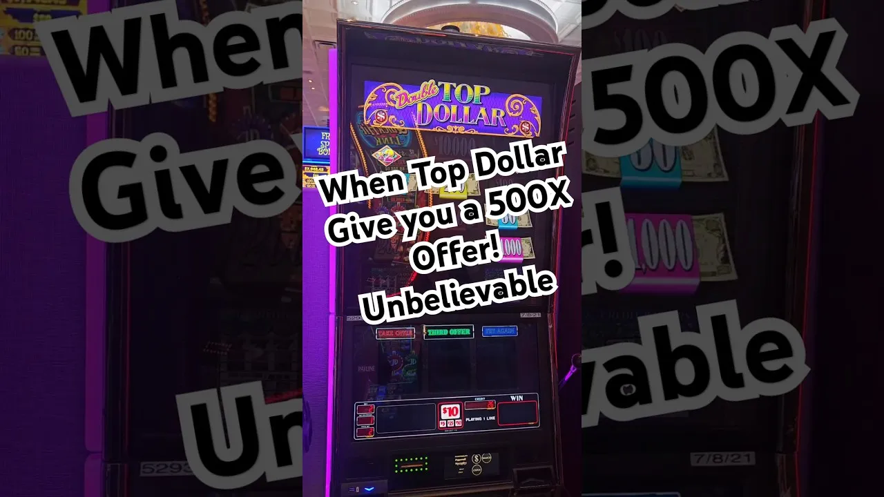 Double Top Dollar 520x Bonus Slot Machine Big Win