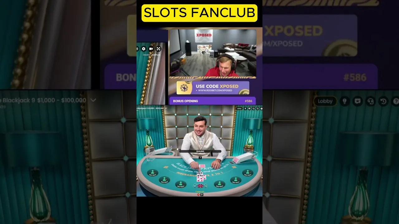 Roobet Live Blackjack: $60,000 Big Win Double Down Action!