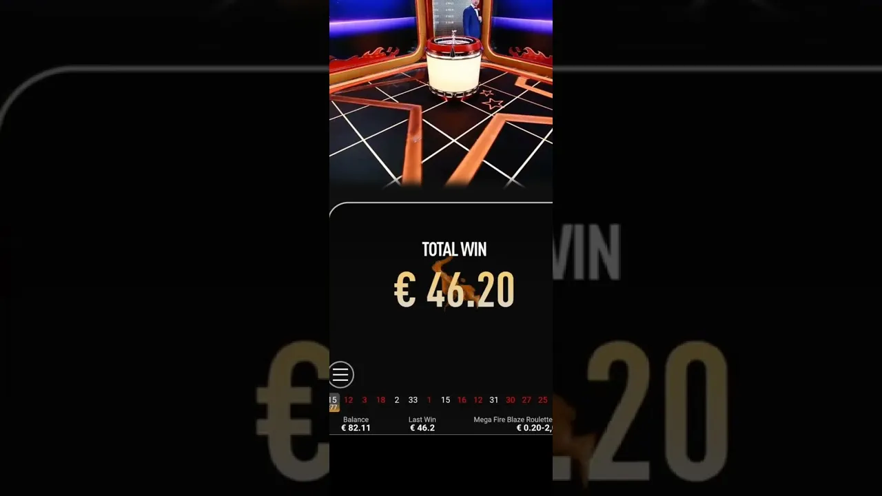 Mega Fire Blaze Live Roulette Huge 10000x Win