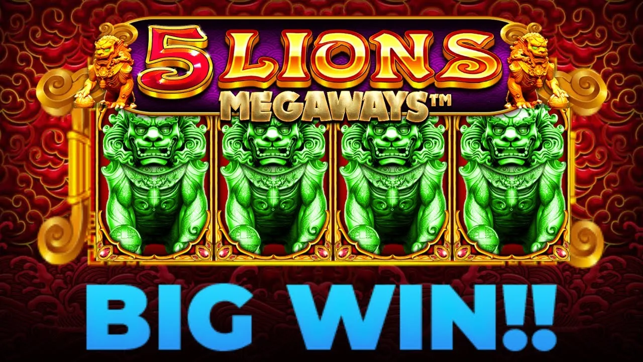 5 Lions Megaways Huge Win: 40x Multiplier Payout