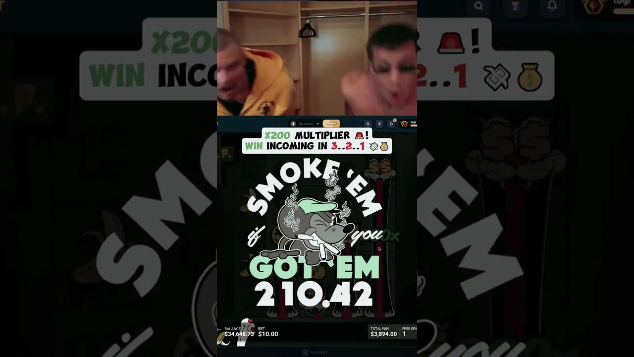 Casino Slots: Watch a HUGE 200x Win Caught on Camera!