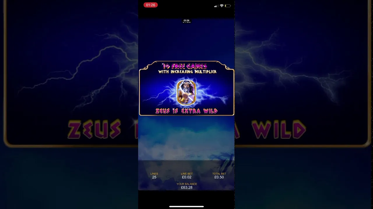 King of Olympus Free Spins: £30.10 Win Highlight