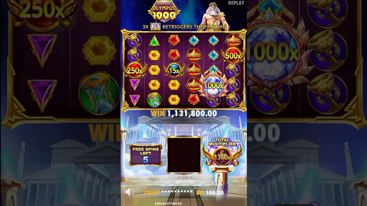 Gates of Olympus: Pragmatic Play Slot Pays HUGE 13662x!