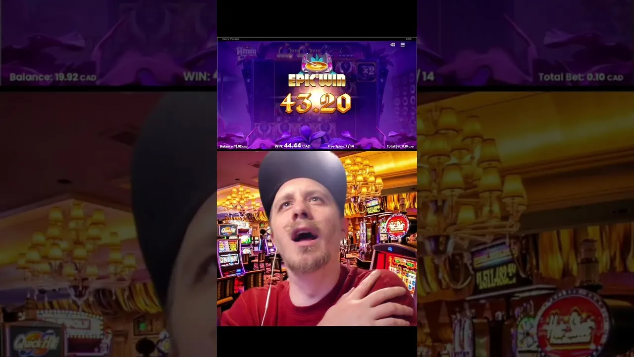 Henry the Ape Big Bonus Win, 53.19 CAD super bonus