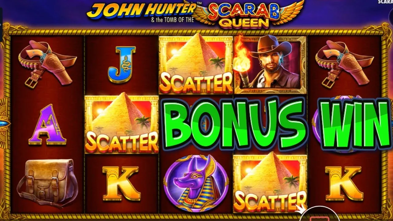 John Hunter Scarab Big Win, Money Collect Feature