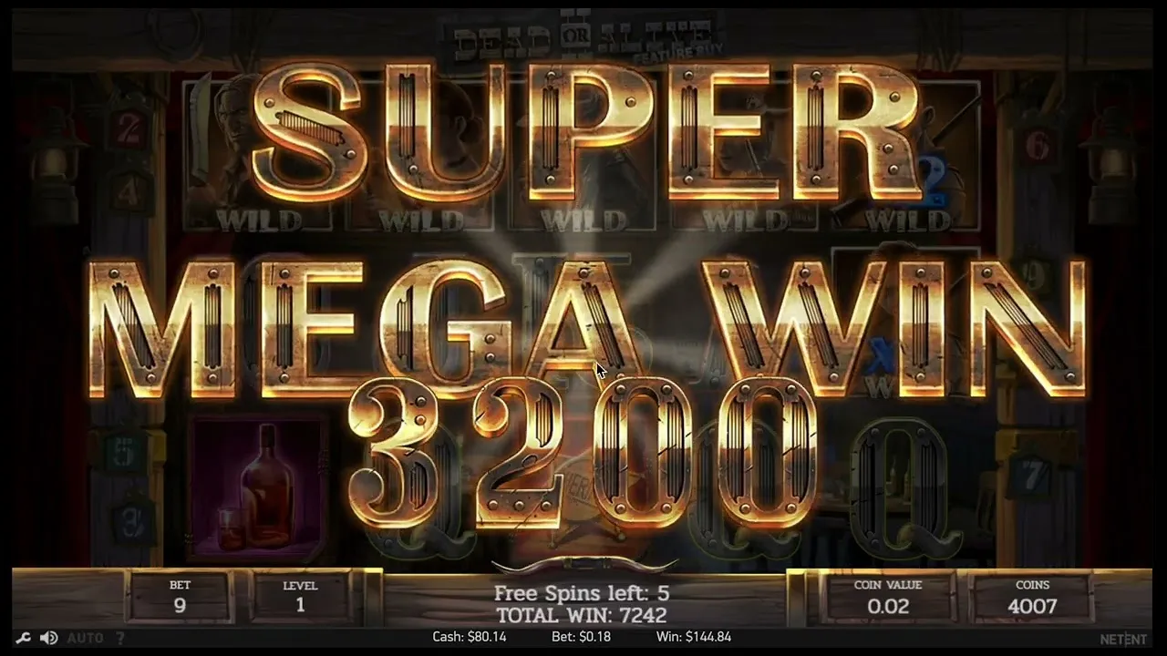 Dead or Alive 2: 2800x Win on High Noon Saloon (NetEnt)