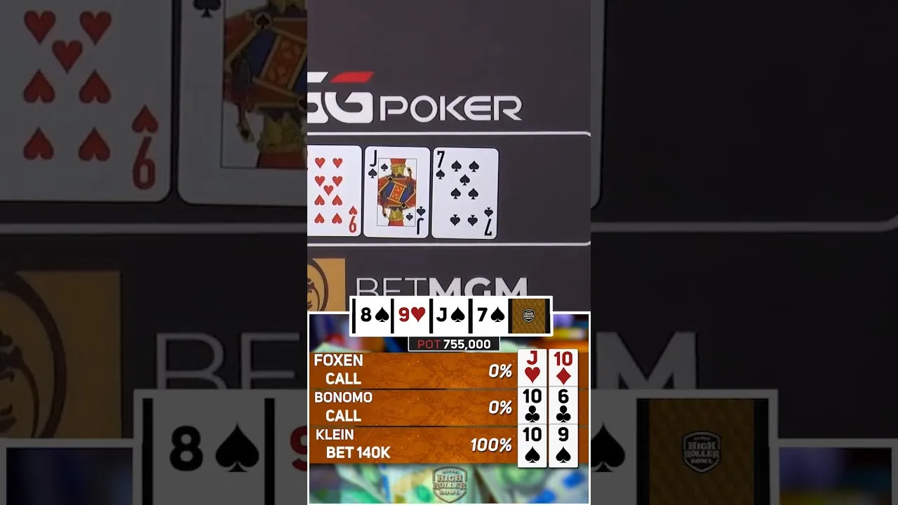 GGPoker Texas Hold'em Bluff: Klein's Nines