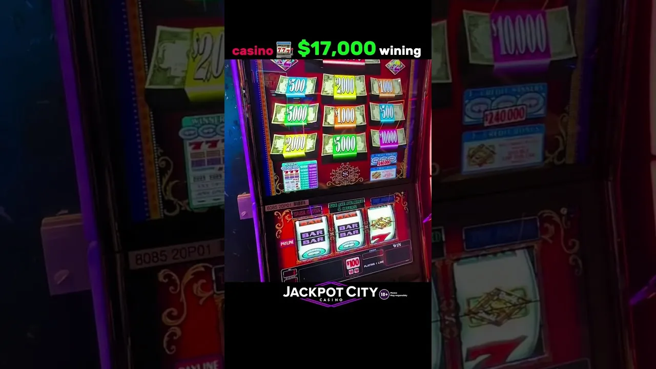 Double Top Dollar Jackpot Machine, Player Bets Max