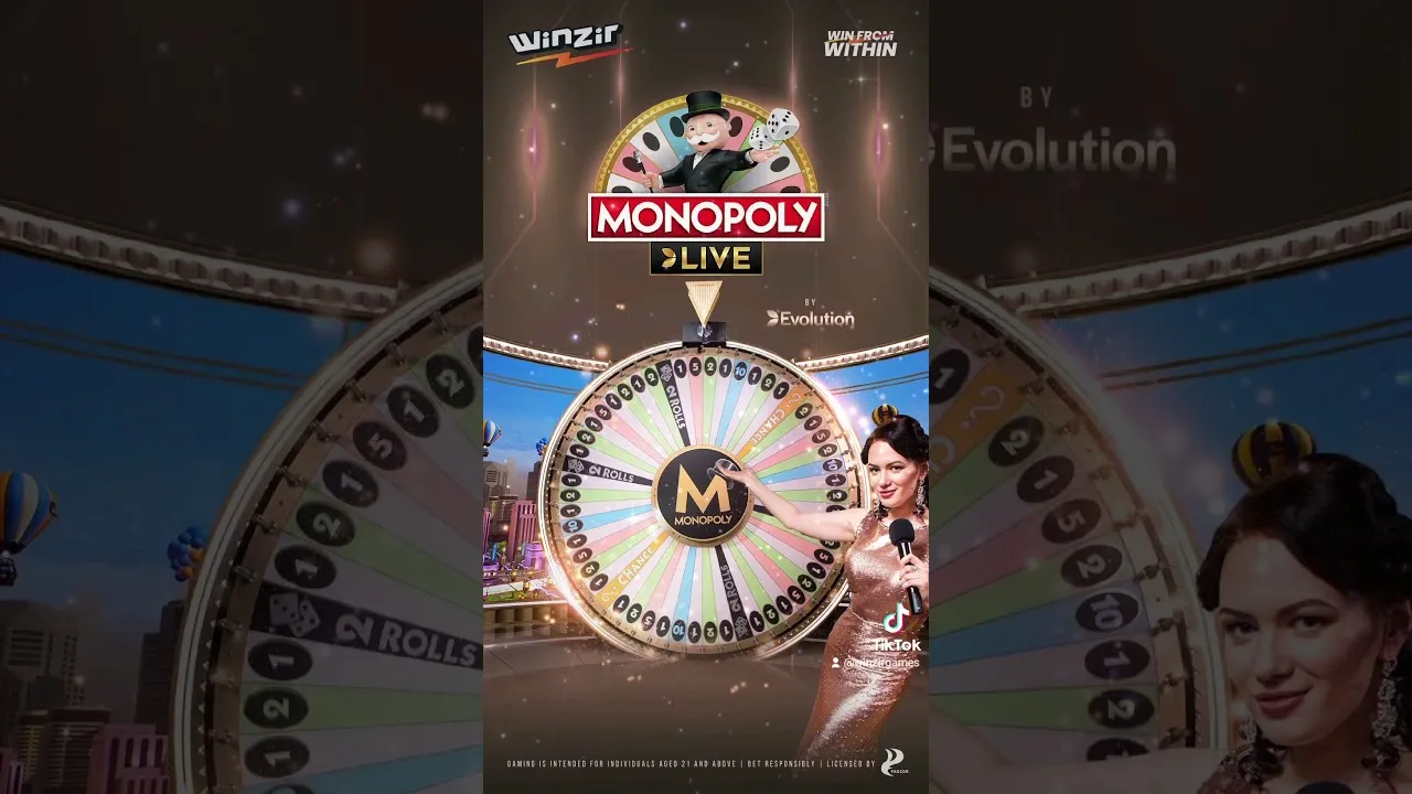 Monopoly Live: Thrilling Gameplay at Winzir Casino