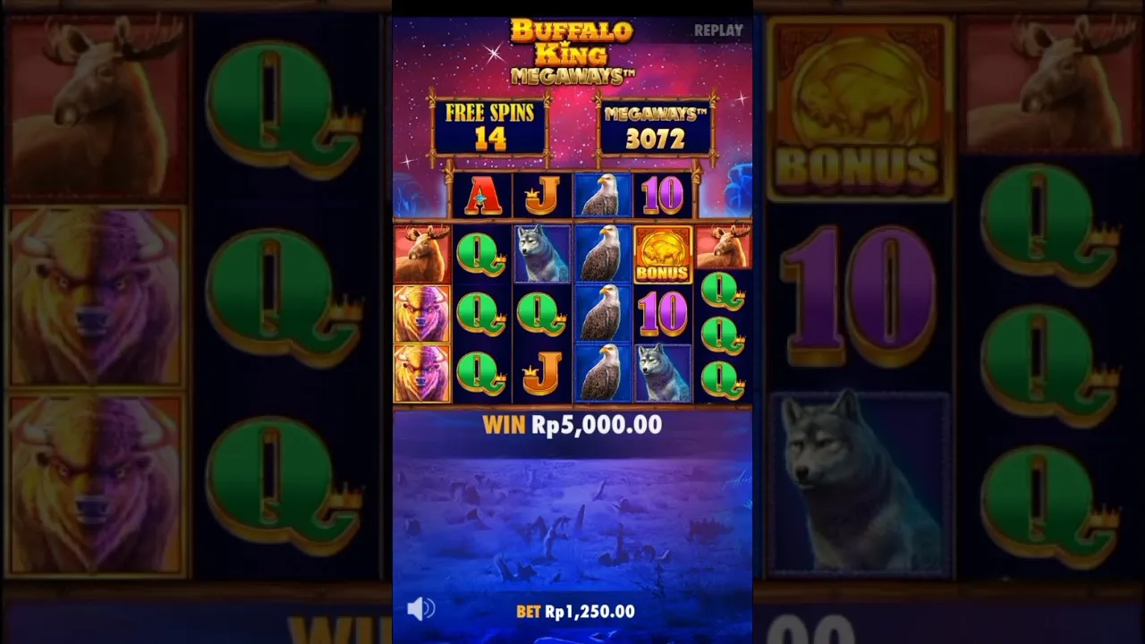Buffalo King Megaways: Massive Free Spins Bonus Win!