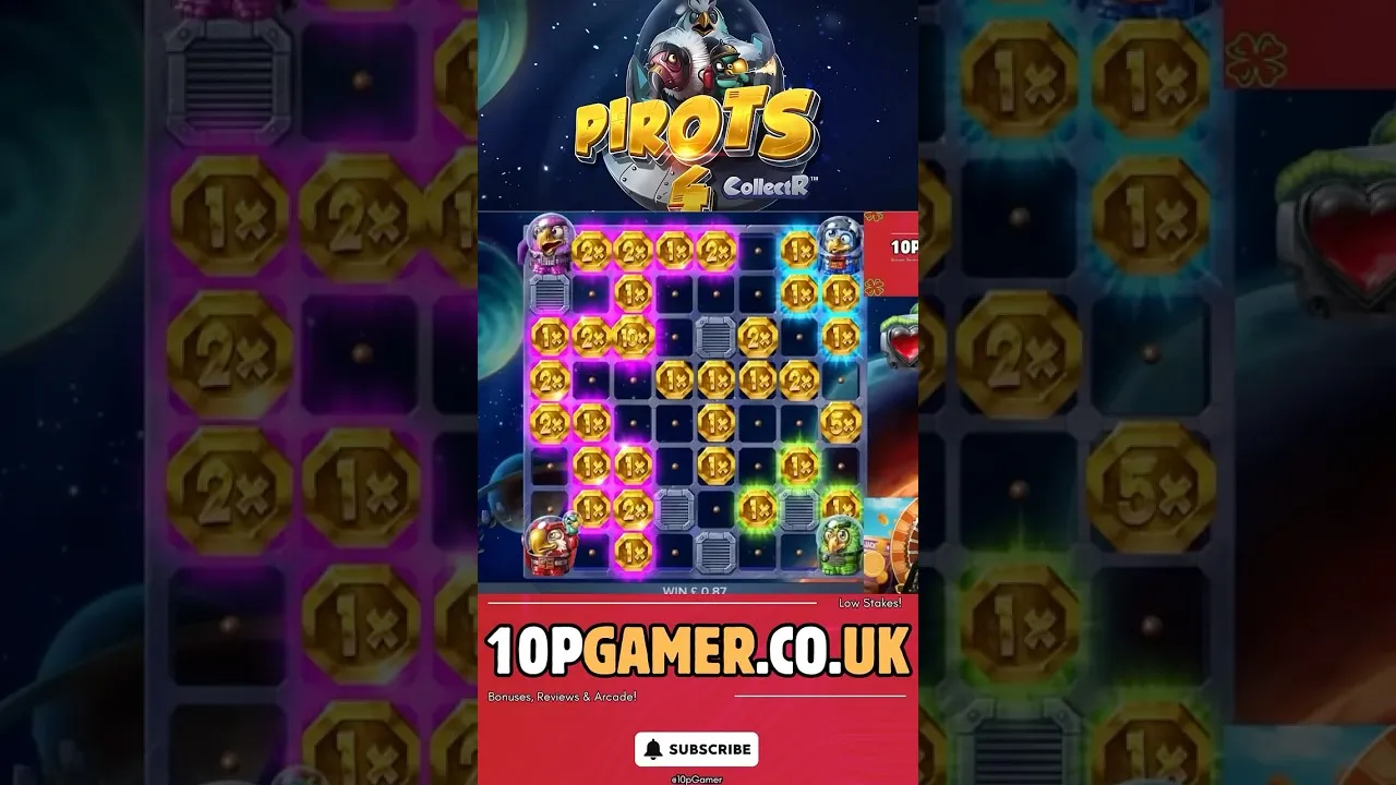 Pirots 4 Multiplier Bonus: £7.80 Win Clip