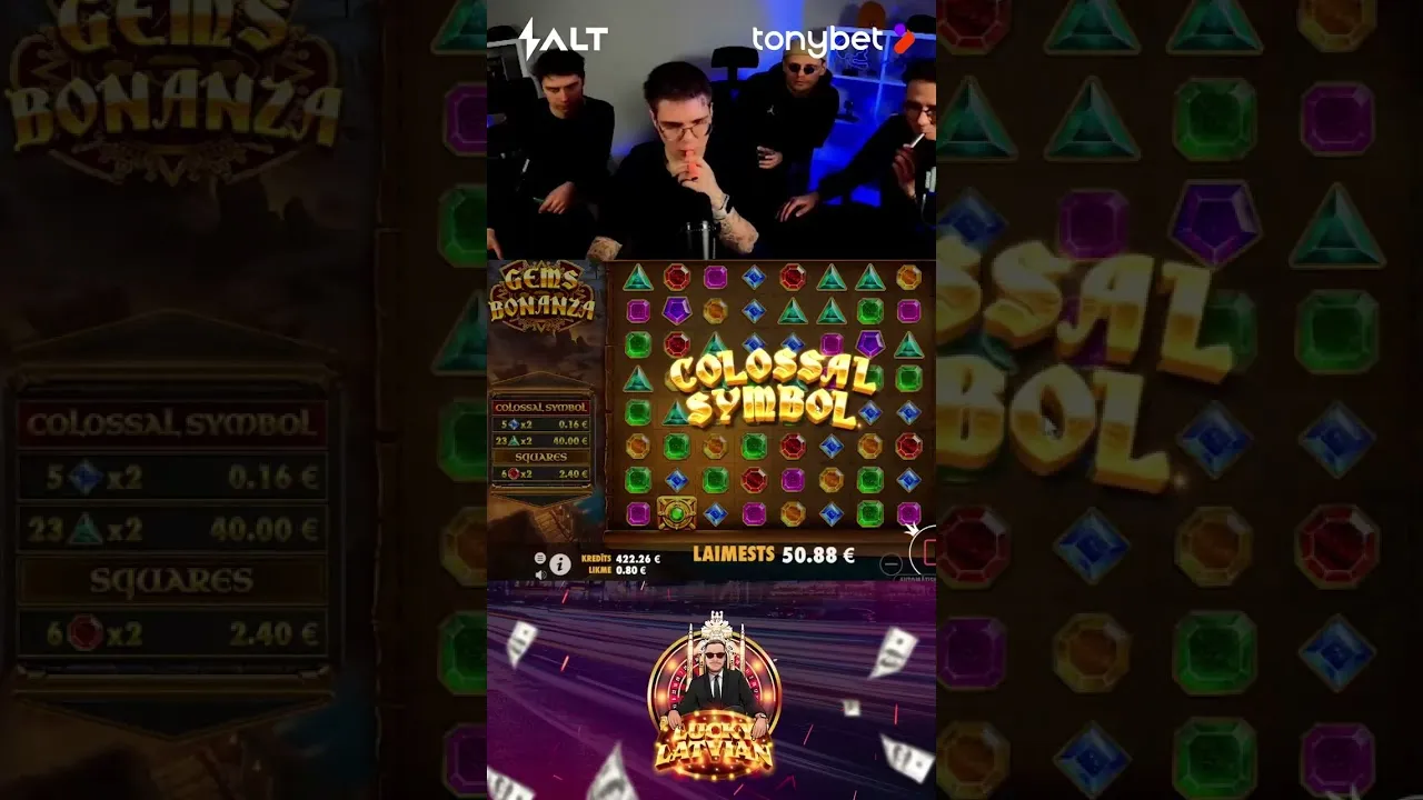 Lucky Latvian Gems Bonanza: 210.64 Big Win Clip
