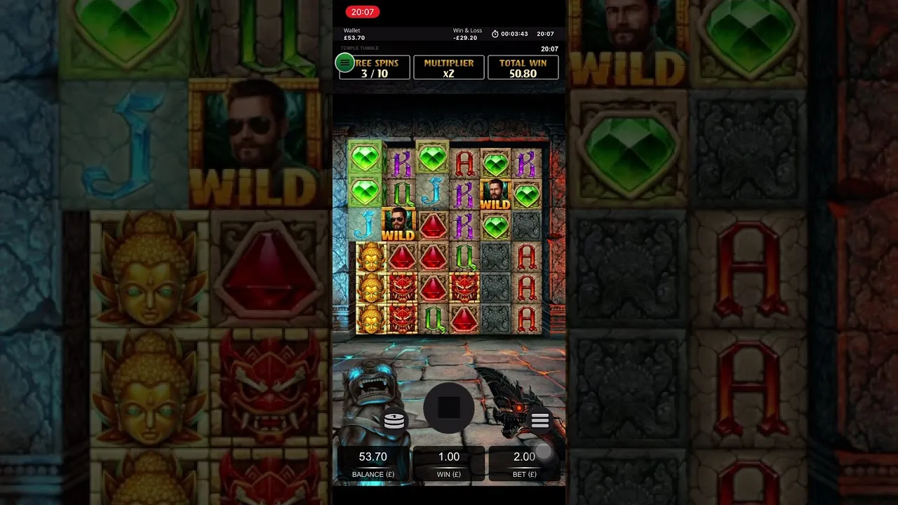 Temple Tumble: Relax Gaming Free Spins Bonus Pays Out!