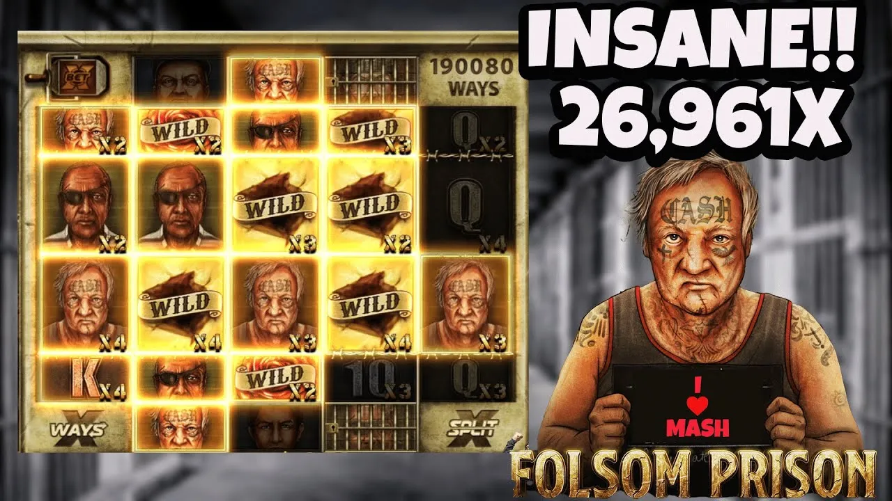 Folsom Prison: Witness a Huge Bonus Win (Nolimit City)!