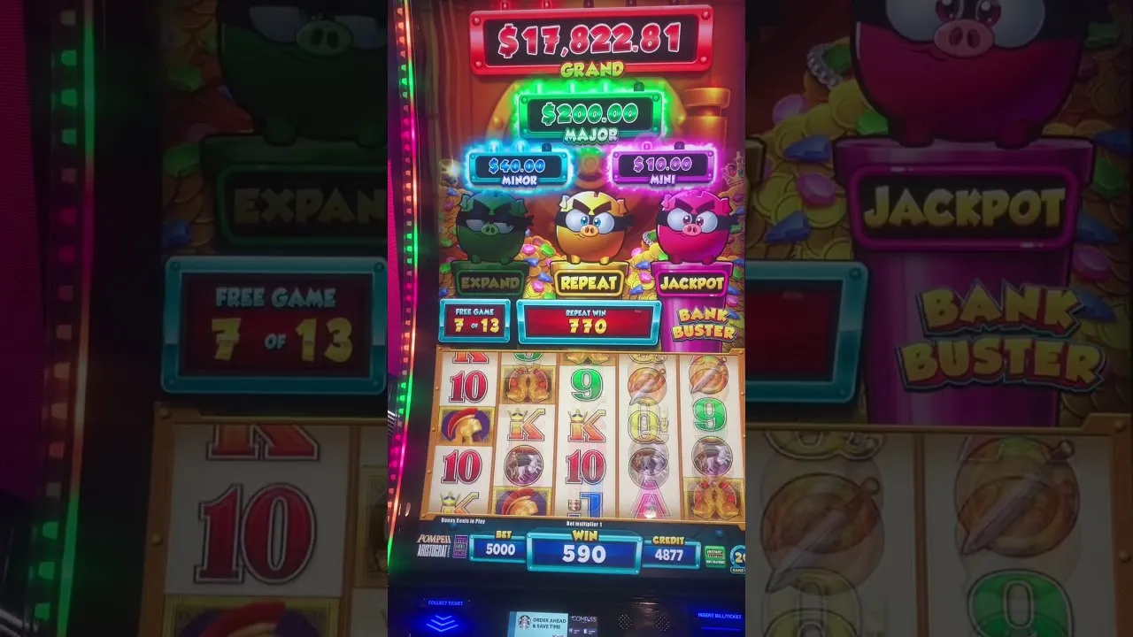 Bank Buster Free Games Bonus: Minor Jackpot Win