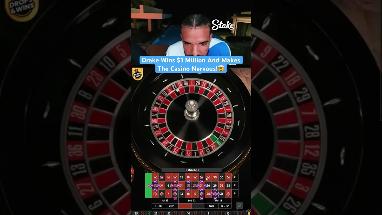 Drake Wins $1 Million on Roulette at Stake Casino!
