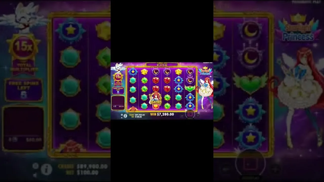 Starlight Princess: Huge $8,235 Free Spins Bonus Win!