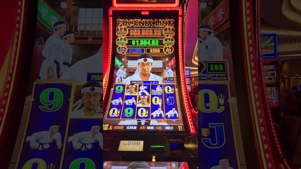 Phoenix Link Bonus Game, 62.2x Win at Hard Rock