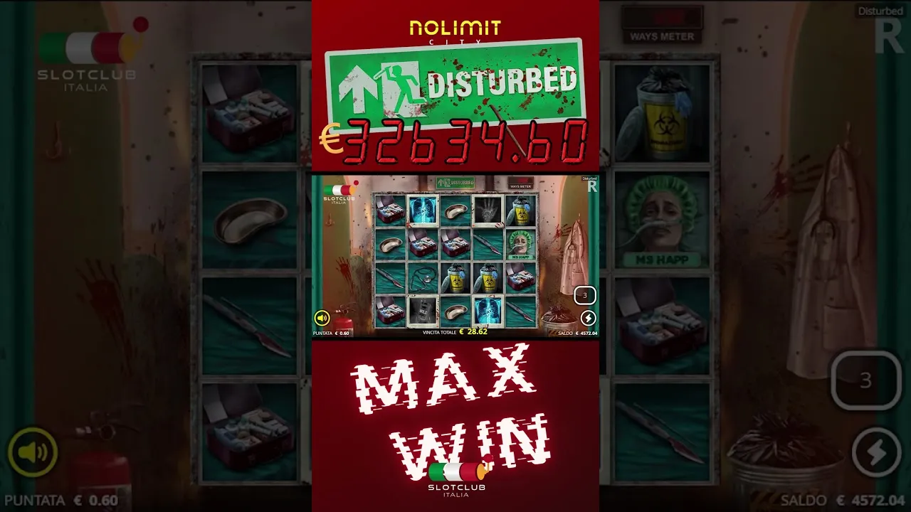 Disturbed Slot: Witnessing the MAX WIN on Nolimit City!
