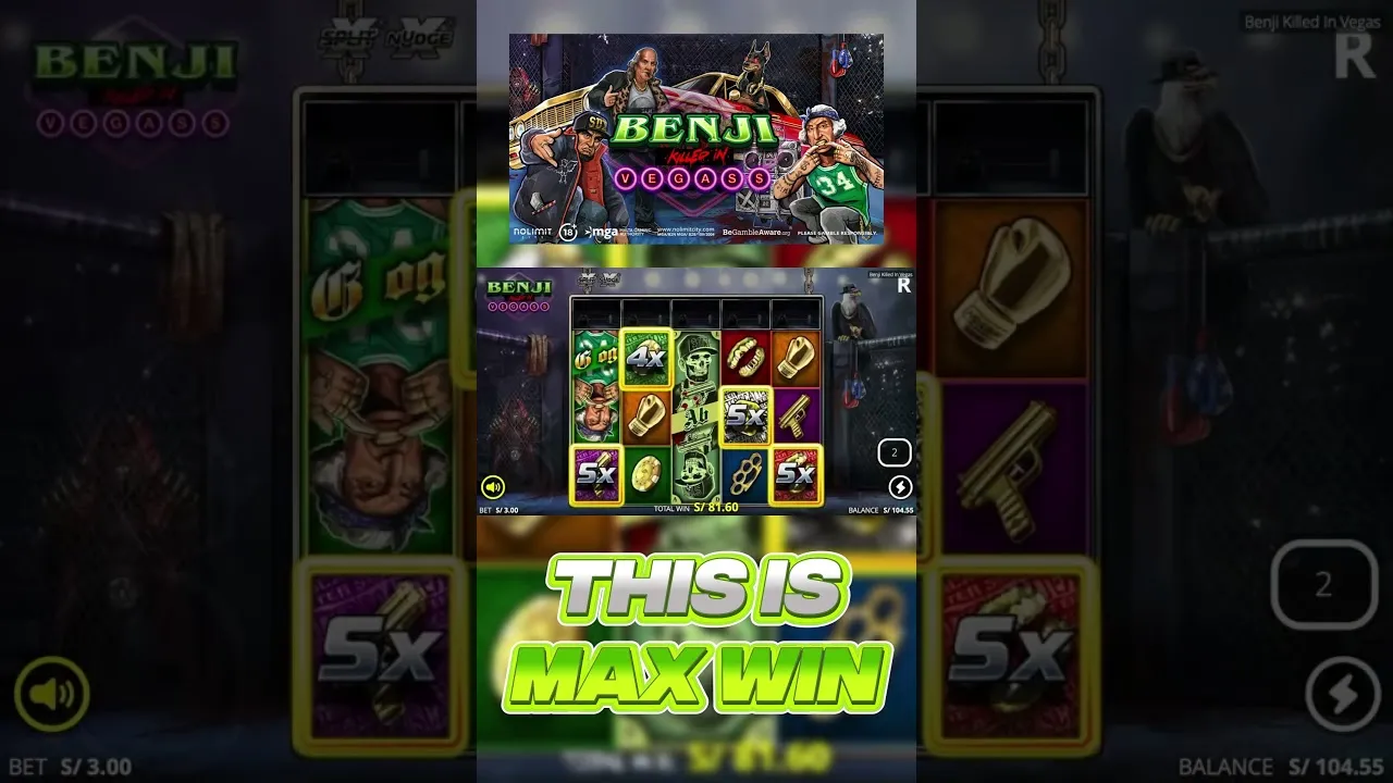 Benji Killed in Vegas: Insane 10000x Max Win on Nolimit City