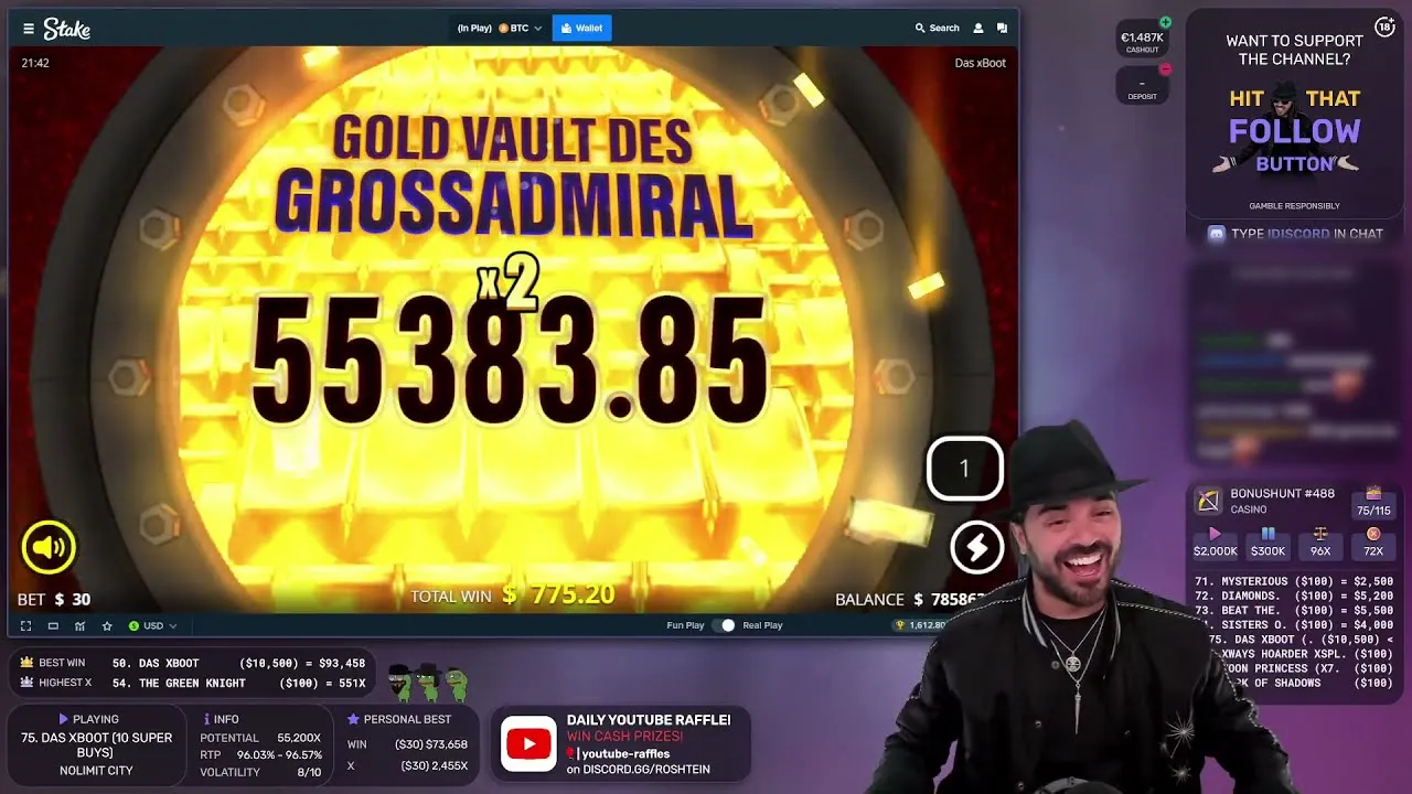 Das XBoot Slot: $95,000 Base Game Win - Nolimit City!