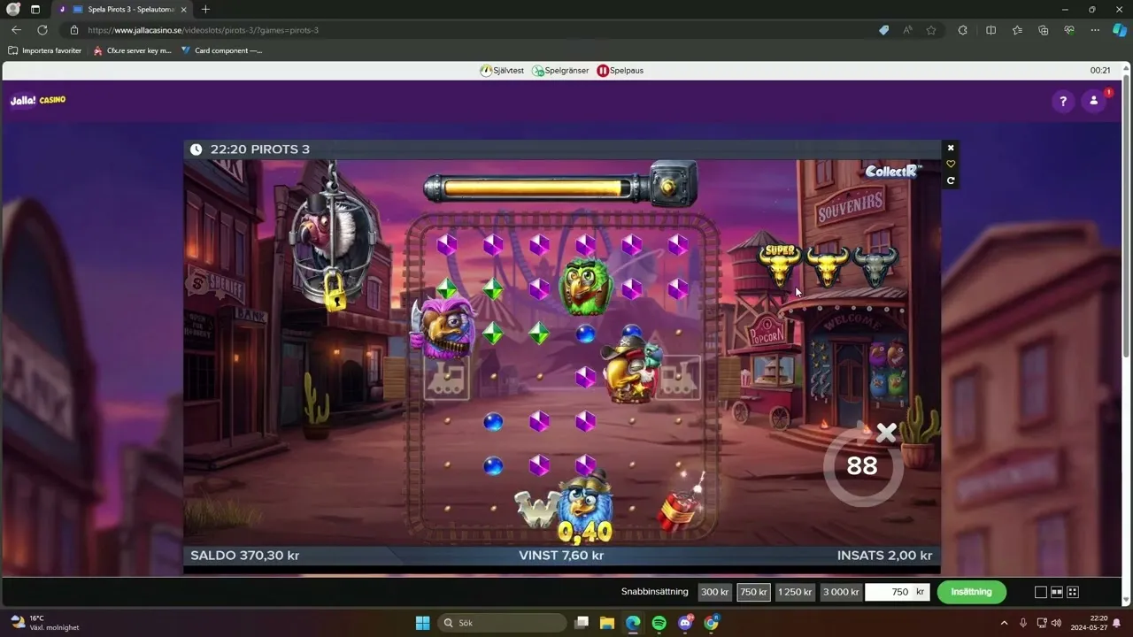 Pirots 3 Pirates Bonus: A Round with No Multiplier