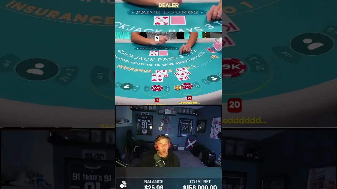 Xposed Pragmatic Blackjack: Dealer Busts on Split