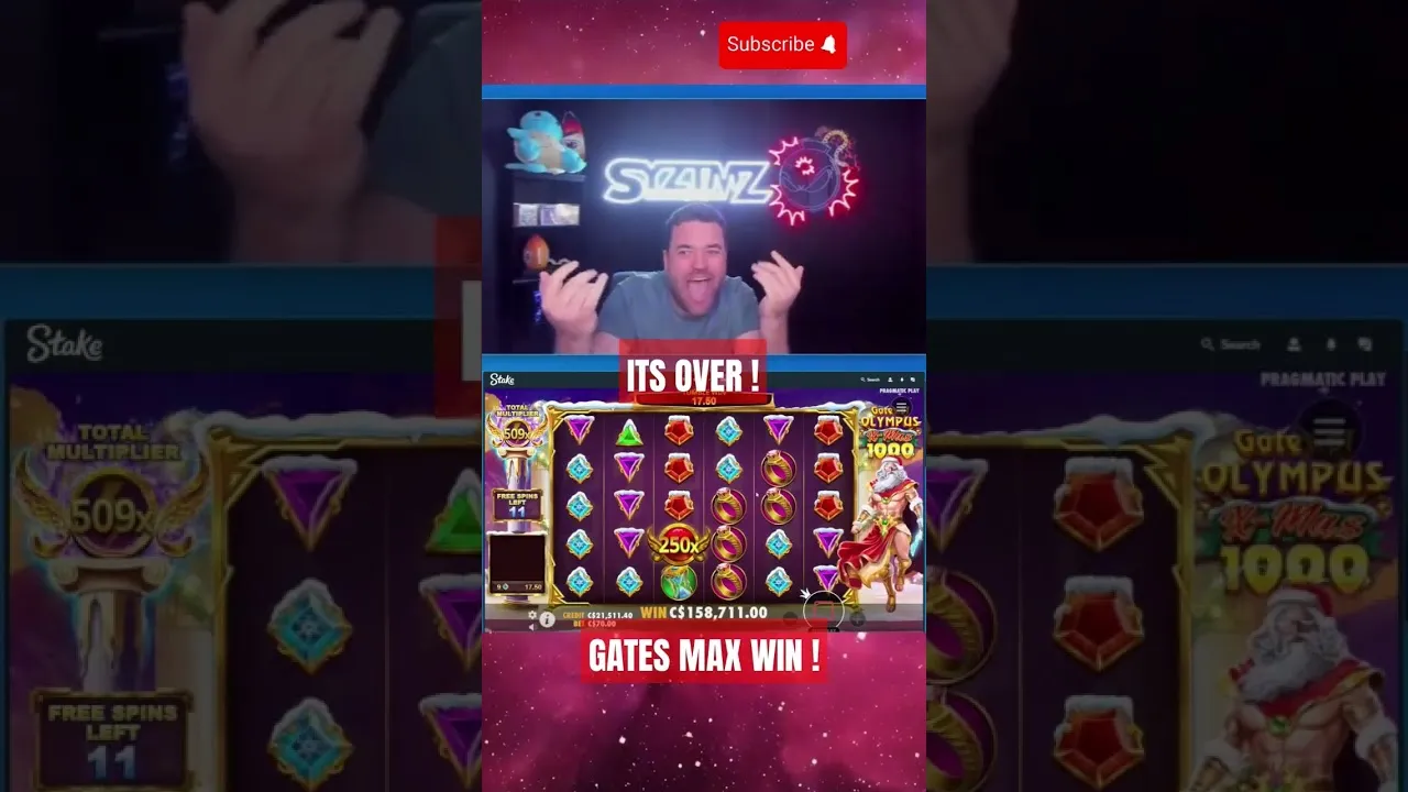 Syztmz Gates of Olympus 5000x, huge win on Stake