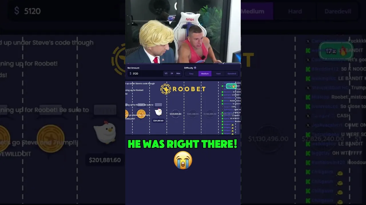 Roobet Crash: Player Cashes Out at a HUGE 39x Multiplier!