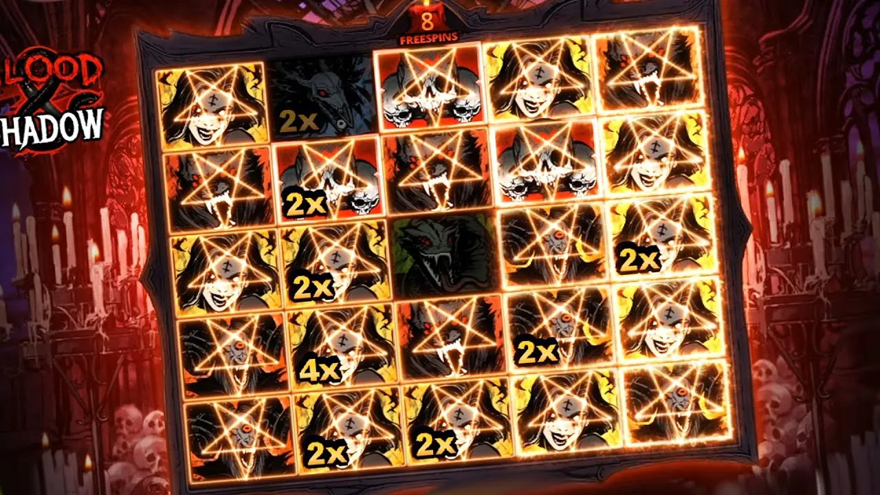 Blood Shadow 6666x Big Bonus, Cursed Spins Win