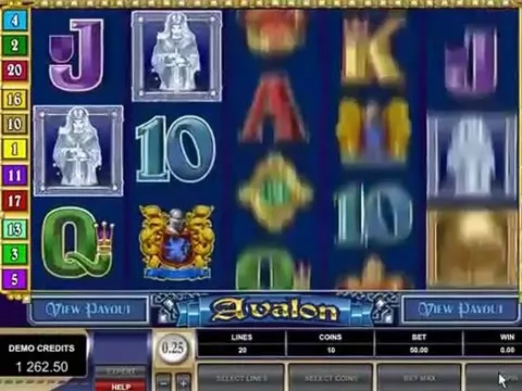 Avalon Slot: Free Spins Bonus & Medieval Magic by Microgaming