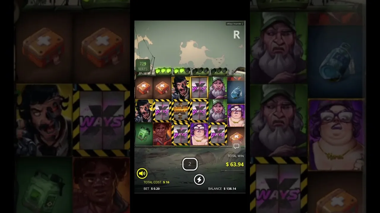 xWays Hoarder 83x Raid Spins, 6-reel expansion