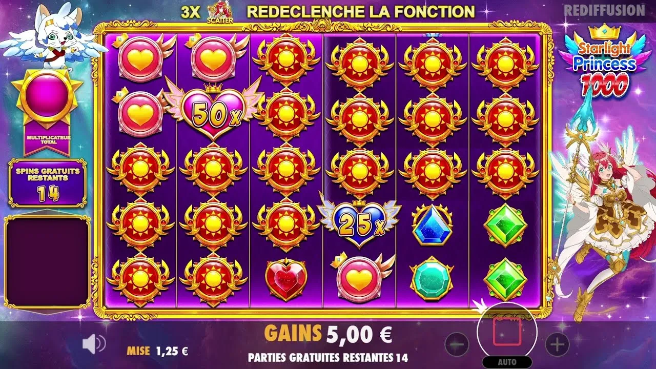 Starlight Princess 8282x Bonus 6x5 Grid Win