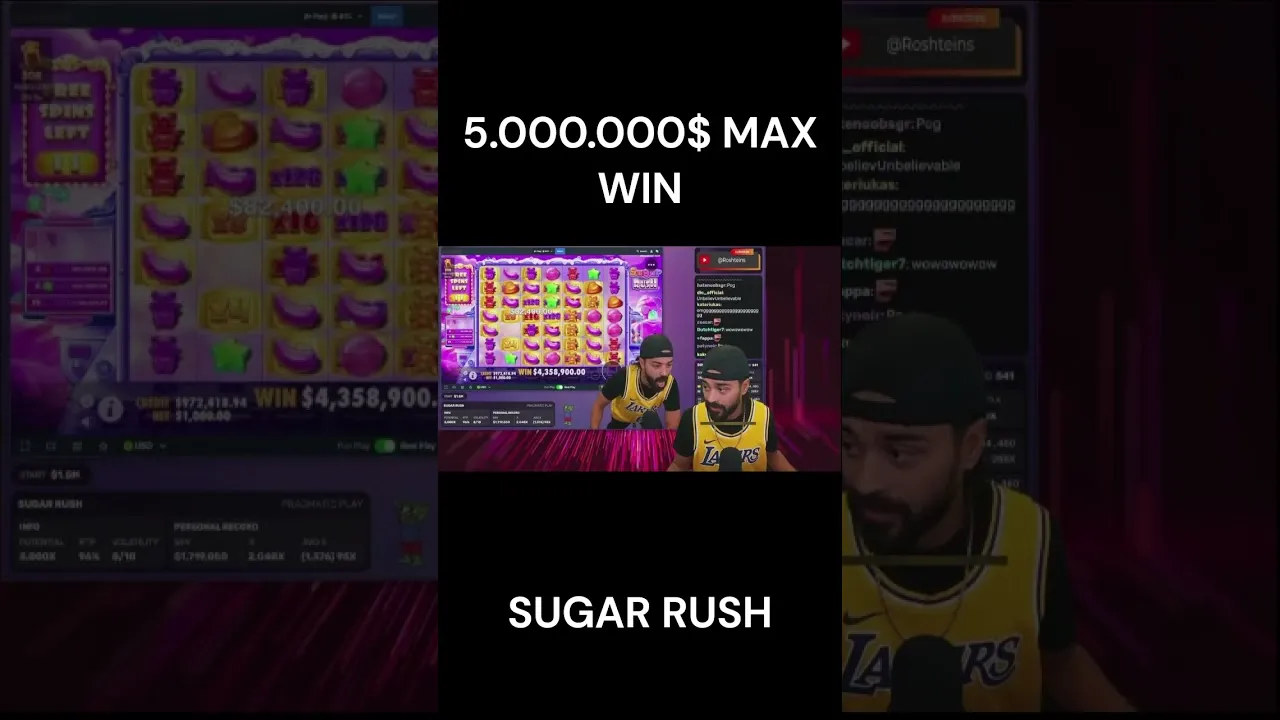 Sugar Rush Slot: Watch a $5 Million Win on Pragmatic Play!