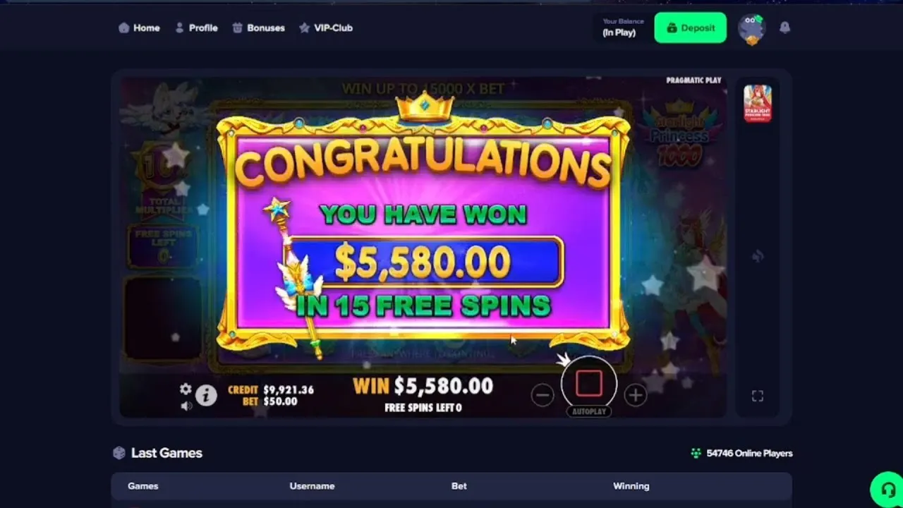Starlight Princess 1000: Big Wins by Pragmatic Play!