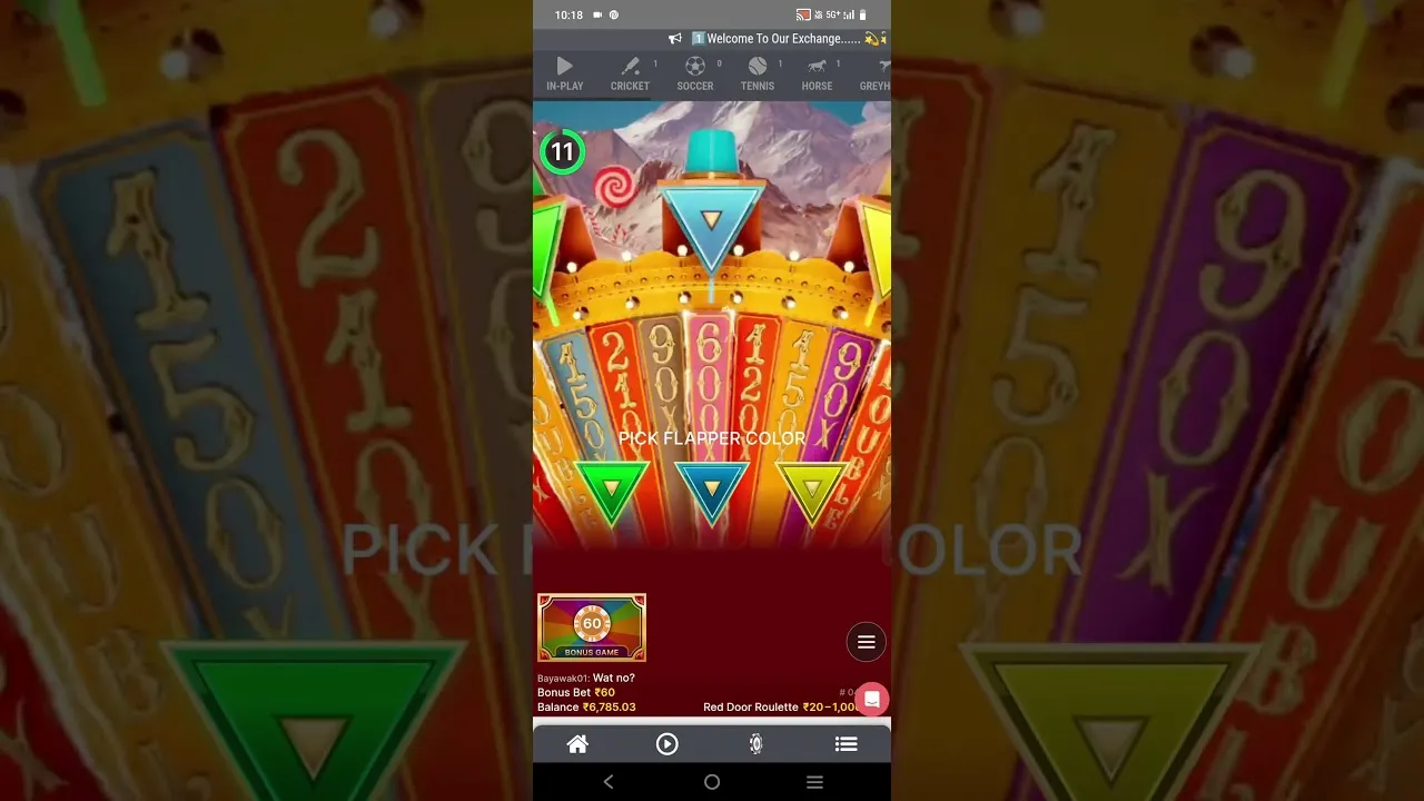 Red Door Roulette 300x Bonus Game, Yellow Flapper