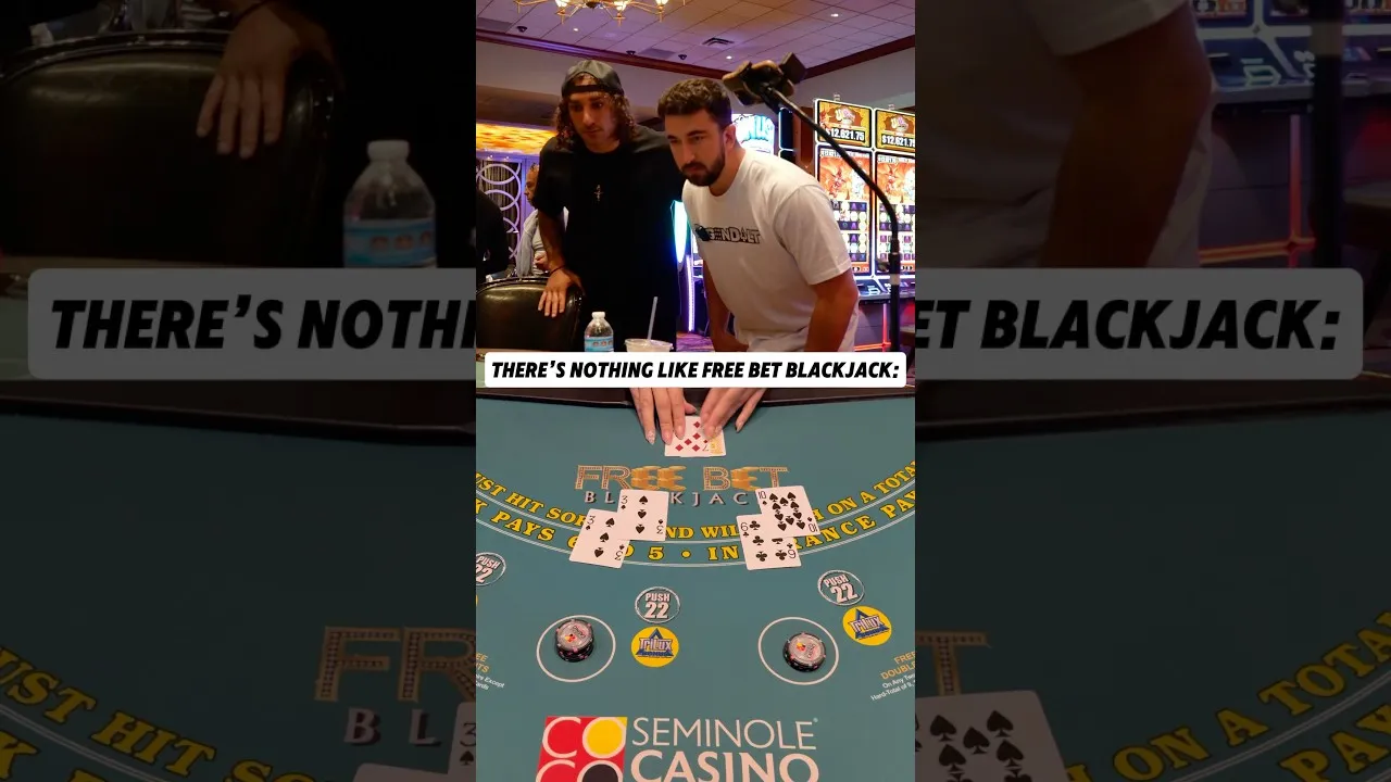 Free Bet Blackjack Win: Dealer Busts on 22