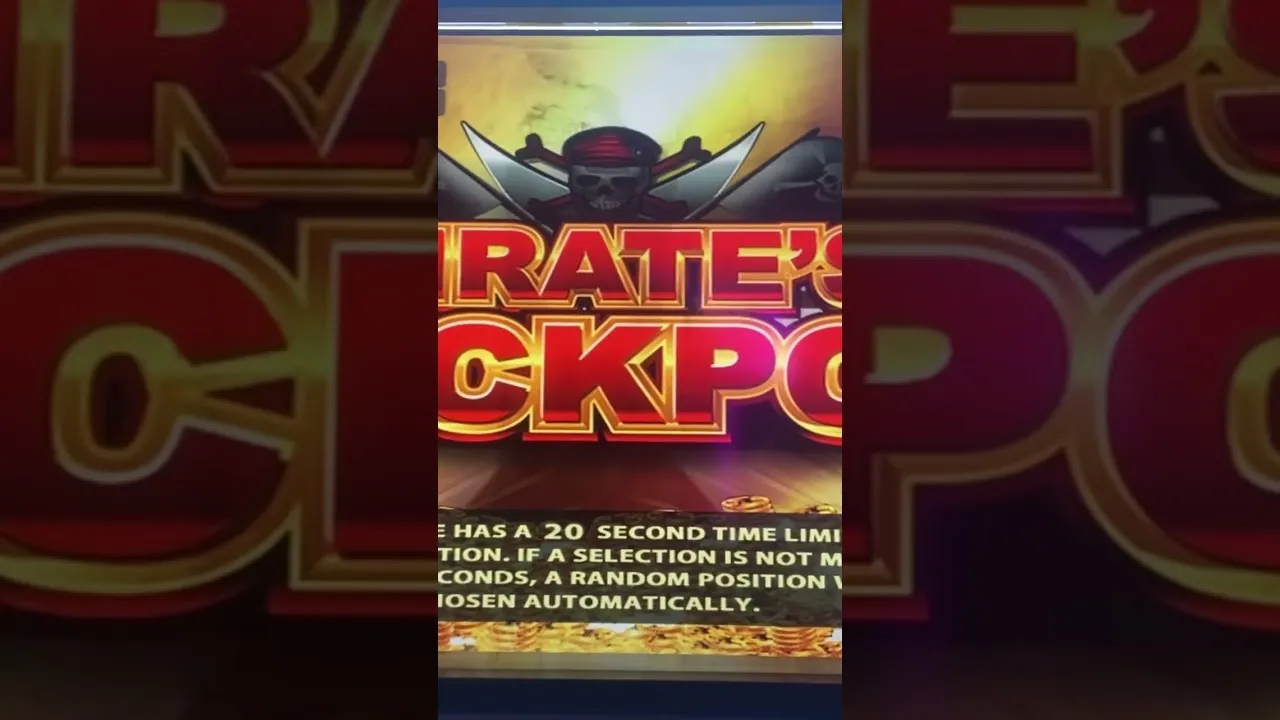 Pirate's Jackpot Win: Mini Bonus Treasure Chest