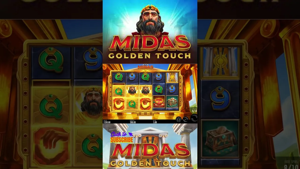 Midas Golden Touch: Golden Win on Thunderkick Slot!