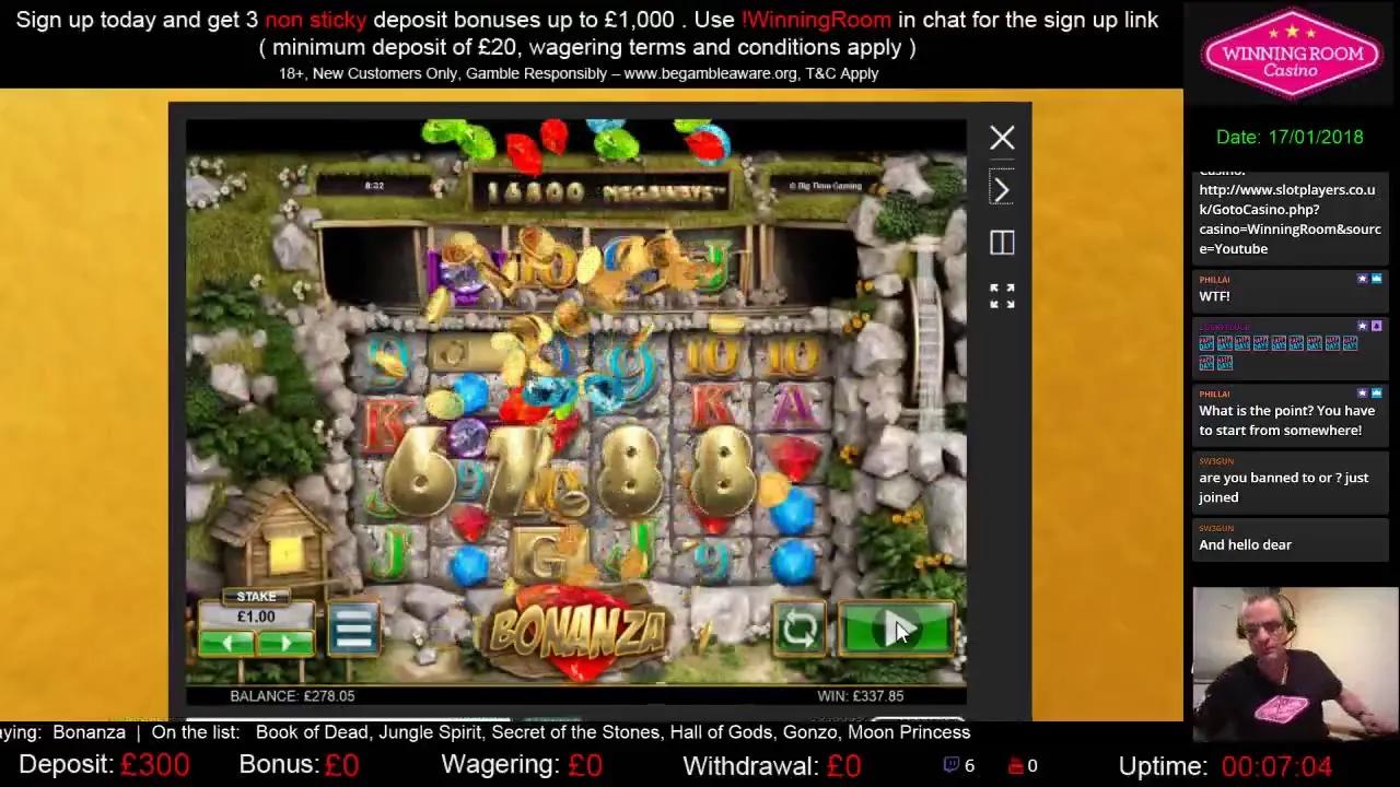 Bonanza Slot: Epic Win with Multiple A Symbols (Big Time Gaming)