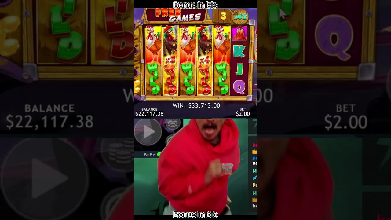 Rooster's Revenge 25000x Max Win, Bonus Round Clip