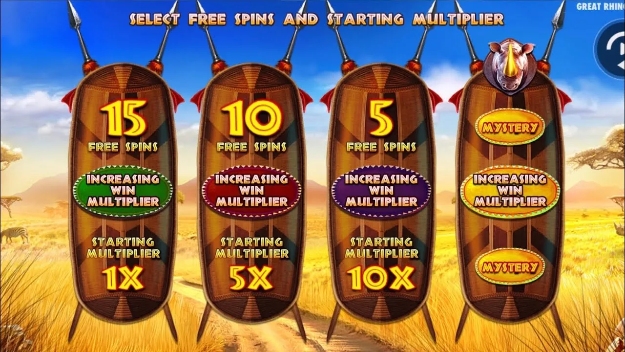 Great Rhino Megaways Bonus Spins, 12x Multiplier