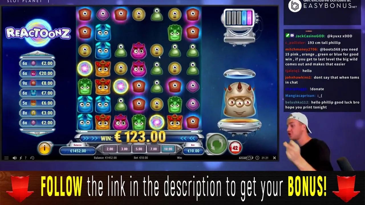 Reactoonz Slot: Epic 800x Win with the Gargantoon Feature!