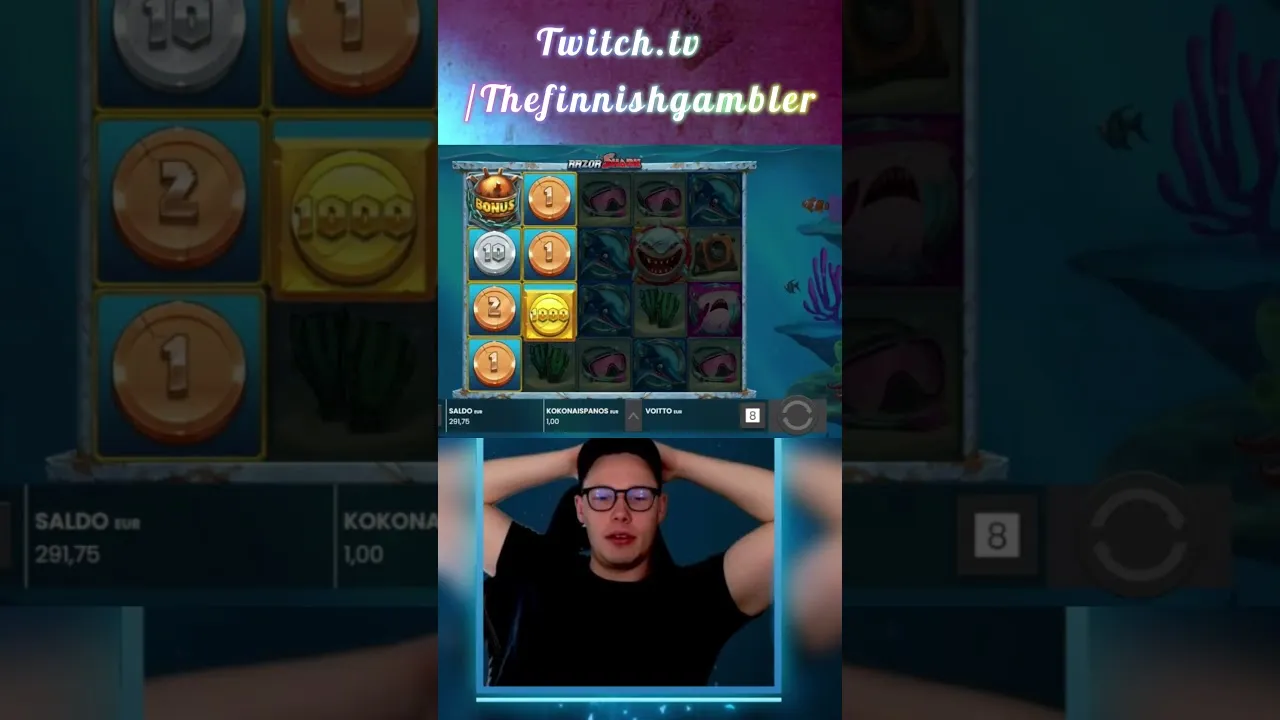 Razor Shark: TheFinnishGambler Lands a HUGE 1015x Win!