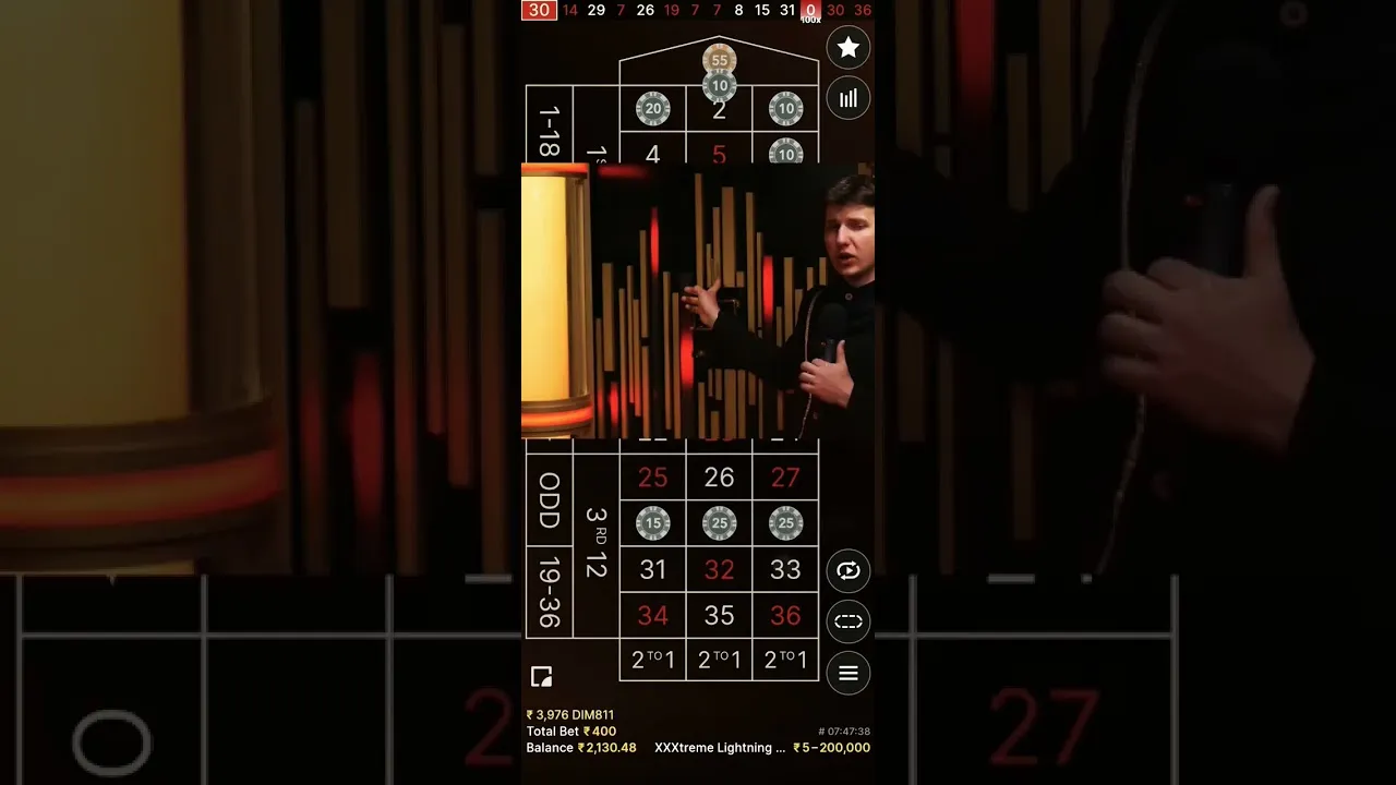 XXXtreme Lightning Roulette: 50x Multiplier - Big Win!