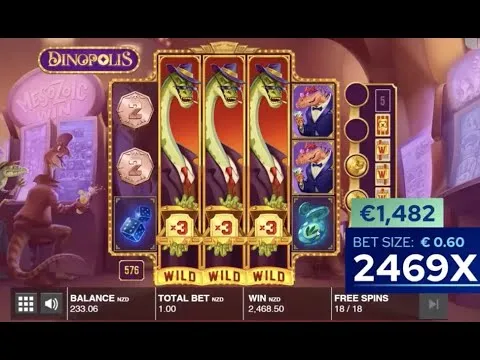 Dinopolis 2469x Free Spins: Dino Bonus Round