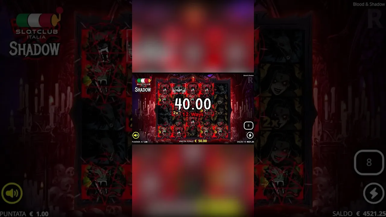 Blood Shadow Horror Big Win, 6666x Bonus Round