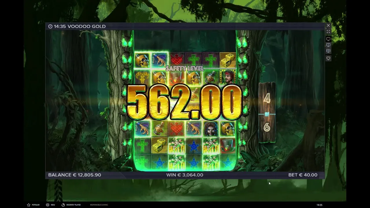 Voodoo Gold 106x Free Spins: See 8 Rows Expand